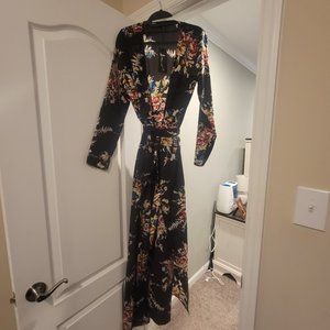 TWO kimono wrap dresses